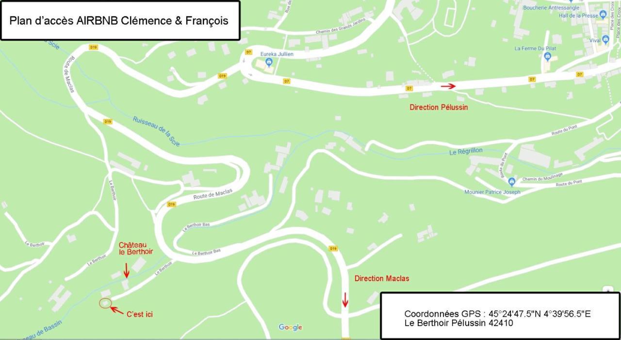 Gite Au Coeur Du Parc Naturel Regional Du Pilat Pélussin 외부 사진